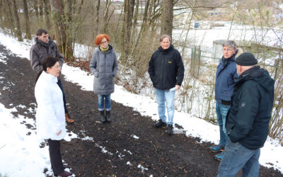 Ortstermin mit Interessengemeinschaft BliG in Gerlingen