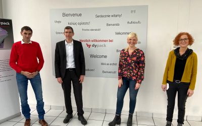 SPD-Politiker zu Besuch beim Familienunternehmen dy-pack in Gerlingen