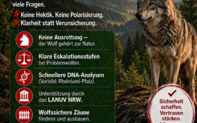 Sachlicher Umgang im Sauerland mit dem Wolf notwendig